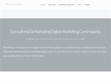 Tablet Screenshot of marketingconimpacto.com